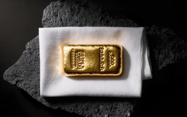 Goldbarren in globalen Finanzstrategien