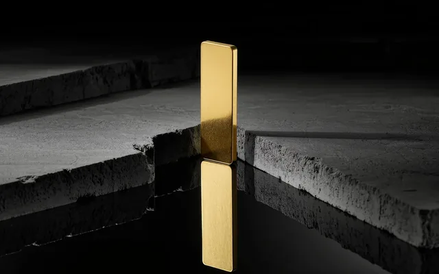 Goldbarren als sichere Anlage in globalen Märkten
