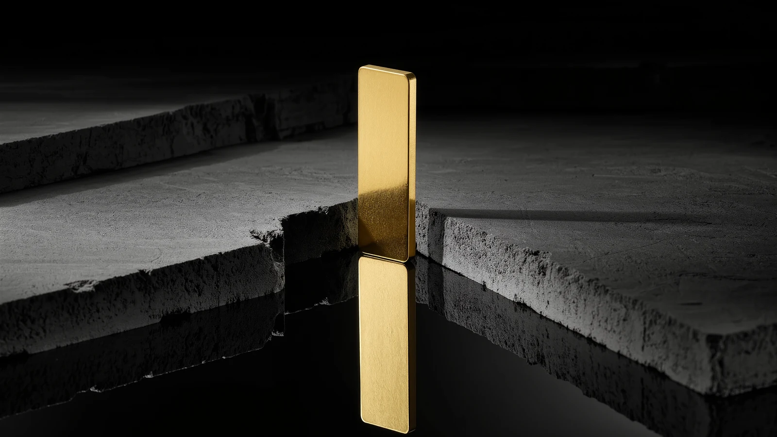 Goldbarren als sichere Anlage in globalen Märkten