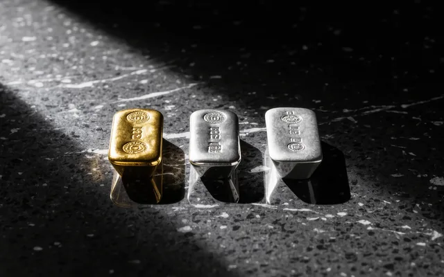 Platinbarren als sichere Investition (Platinum bars as a secure investment)
