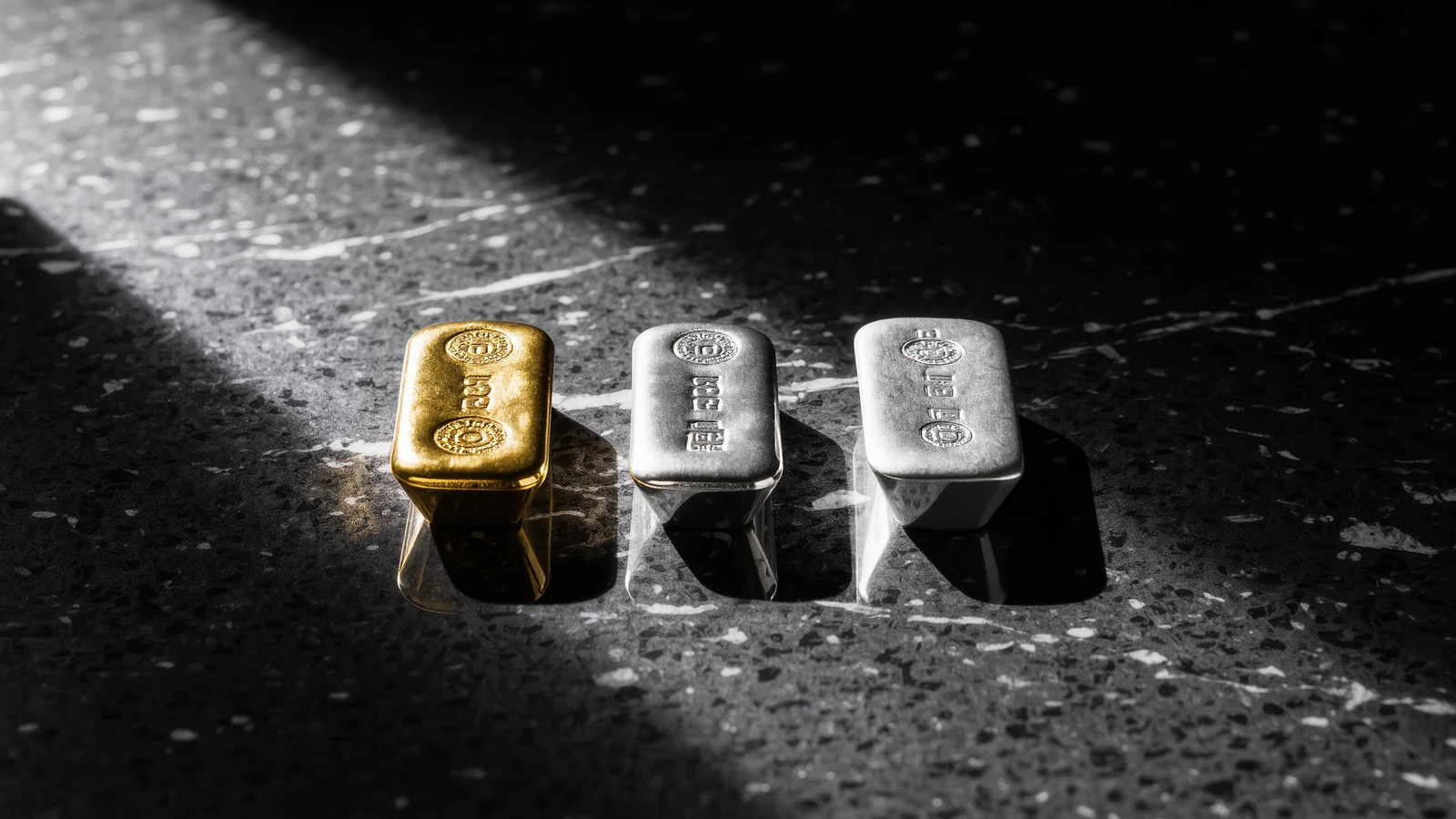 Platinbarren als sichere Investition (Platinum bars as a secure investment)